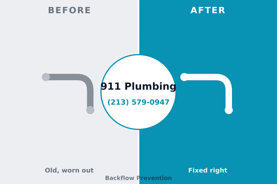 Before and after: plumbing repair Mendon, UT